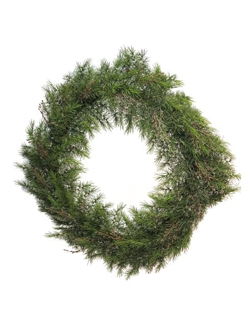 COURONNE DE SAPIN CHARM - 110CM - VERTE