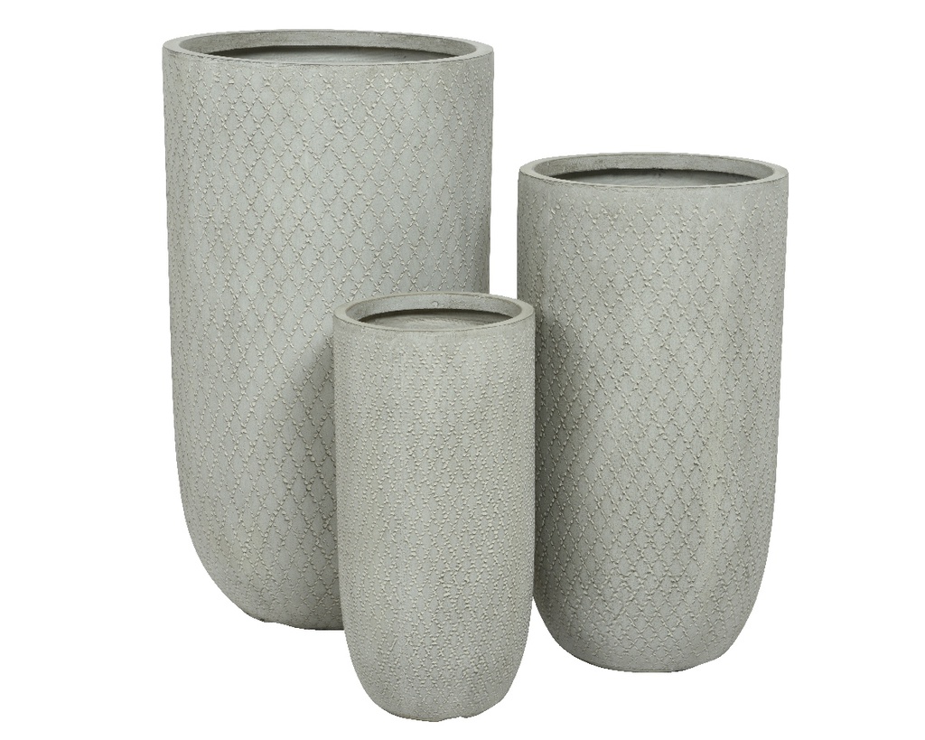 MACETAS EXTERIOR FENDER - SET DE 3 MACETAS REDONDAS