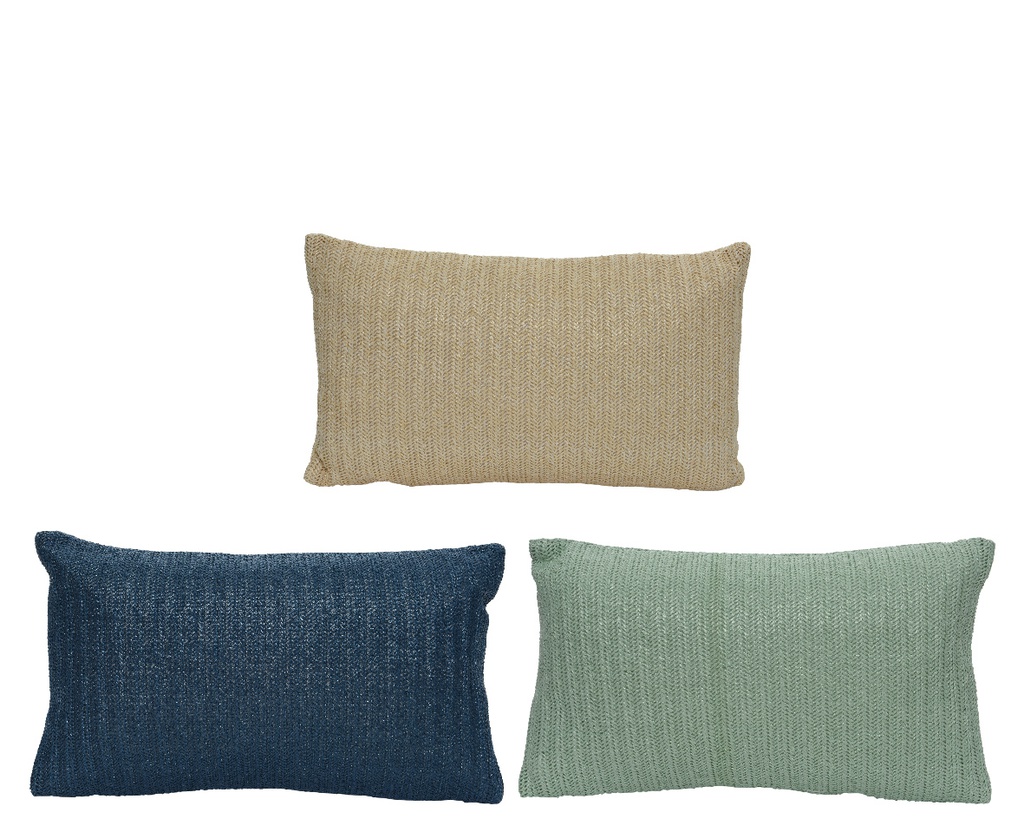 COJIN RECTANGULAR  EFECTO TRICOT - 3 COLORES - PRECIO UD