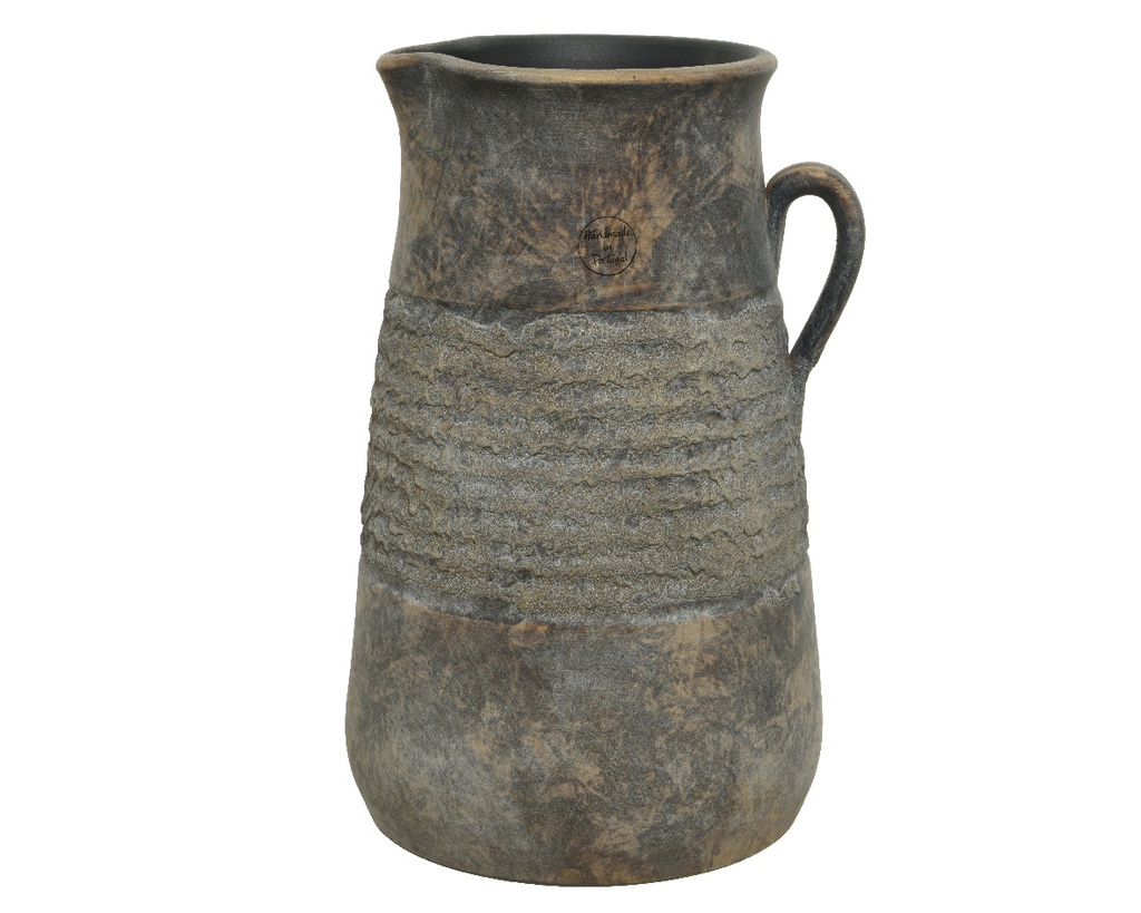 JARRA TERRACOTA GRIS dia24.00-H38.00cm