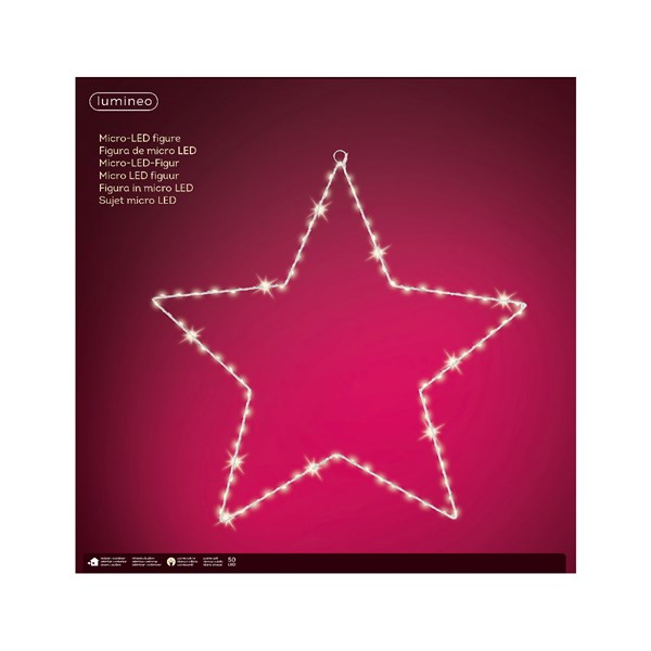 ETOILE BLANCHE 58CM-50LED/QUA/EXT