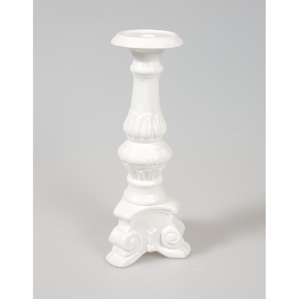 CHANDELIER EN CERAMIQUE - BLANC - 41CM