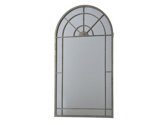 [4-385266] ESPEJO TIPO VENTANA CON MARCO METAL - 90X155CM