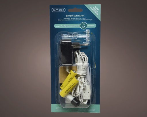 [4-482723] ELIMINADOR BATERIAS 2XAA CABLE 300CM