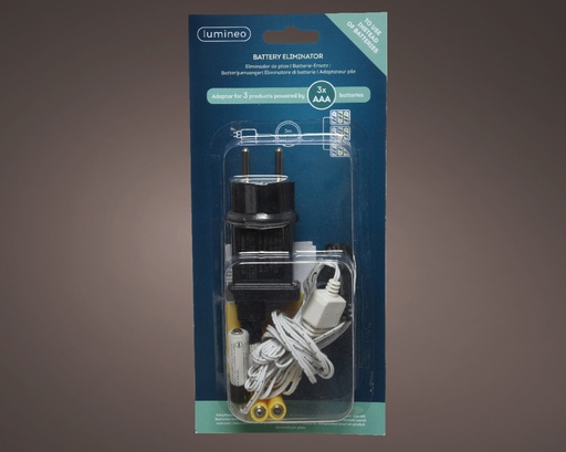 [4-482726] ELIMINADOR DE BATERIAS 3xAAA CABLE 300CM