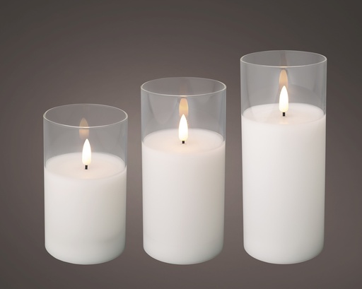[4-485836] *** LED CANDLE GLASS BO INDOOR 485836