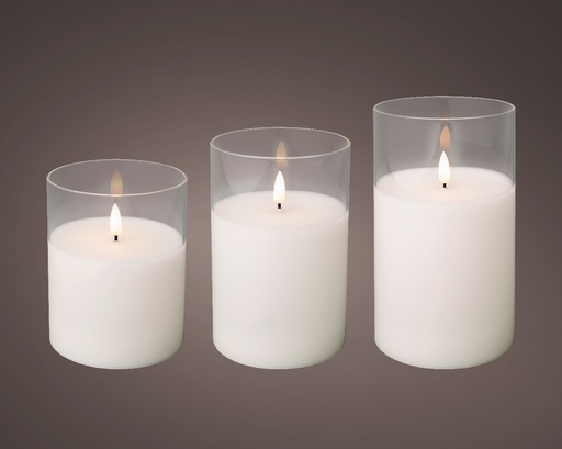 [4-485838] *** LED CANDLE GLASS BO INDOOR 485838