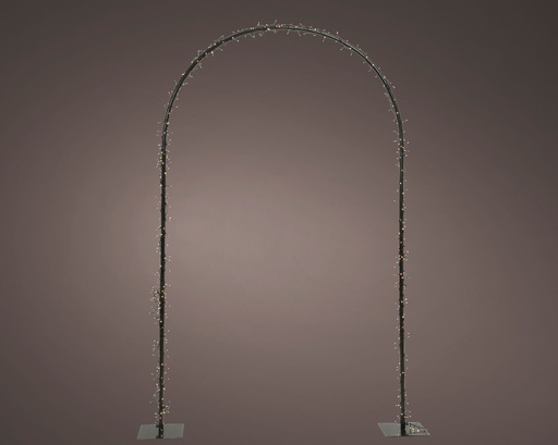 [4-493403] ARCO DE LEDS EXTERIOR L2.50-W130-H230cm-500L/CAL/EXT/8F