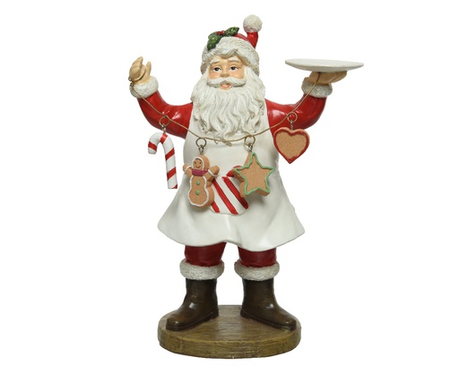 [4-520507] *** PERE NOEL - CUISINIER EN POLYRESINE 520507
