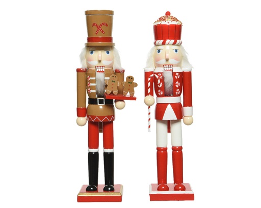 [4-521905] CASCANUECES MADERA "GALLETA GENGIBRE" - 39CM - 2 DISEÑOS - PRECIO UNIDAD