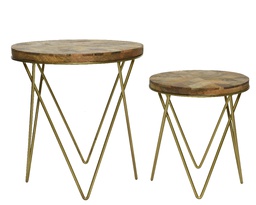 [4-608426] *** SIDE TABLE MANGOWOOD 608426