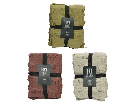 [4-613632] MANTA ALGODON - 3 COLORES - PRECIO UNIDAD