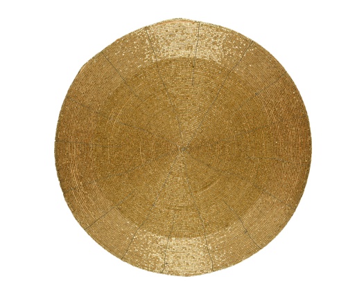 [4-617760] BAJOPLATO CUENTOS DE CRISTAL - DIAM 35CM - DORADO