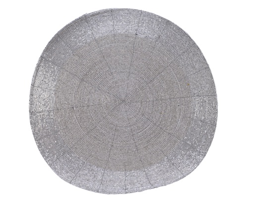 [4-617761] BAJOPLATO CUENTOS DE CRISTAL - DIAM 35CM - PLATEADO