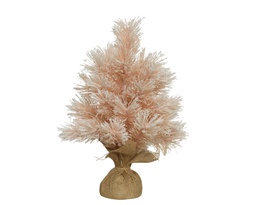 [4-680178] MINI ARBOL PARIS NEVADO C/MACETA ROSA dia33-H45cm