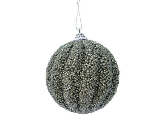 [4-740051] BOLA FOAM PURPURINA VERDE MUSGO - 8CM