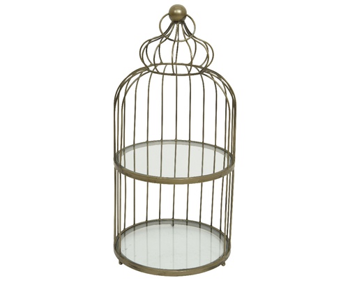 [4-760039] *** ETAGERE EN METALE DOREE 760039