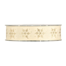 [PV-4427] ***NASTRO SNOWFLAKES IN GOLD MM25X10MT