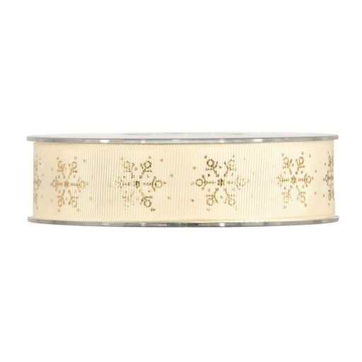[PV-4427] ***NASTRO SNOWFLAKES IN GOLD MM25X10MT