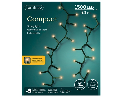 [4-495374] GUIRLANDE COMPACT LED D'EXTERIEUR 3400cm-1500L
