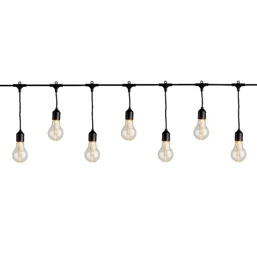 [4-490105] GUIRLANDE D'AMPOULES STYLE LED 950CM - 20LED/CAL/EXT BASE