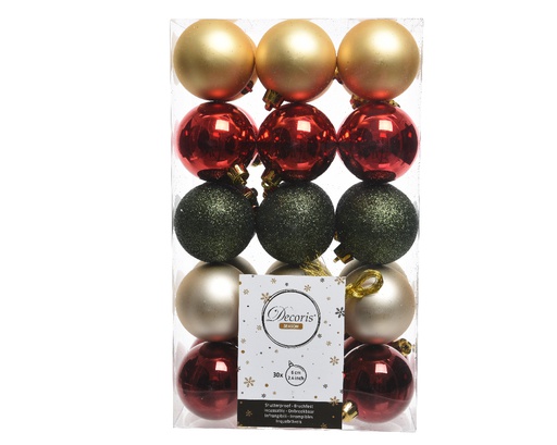 [4-020118] BAUBLES SHATTERPROOF dia6cm