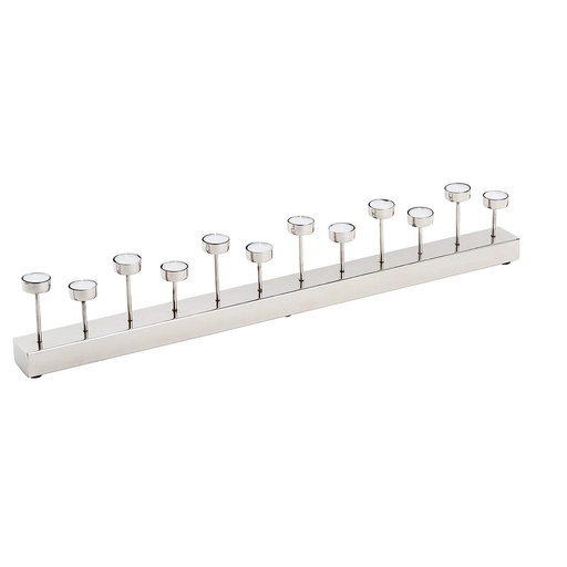 [GE-11804091] PORTAVELAS INOX-12 VELAS-84X4CM