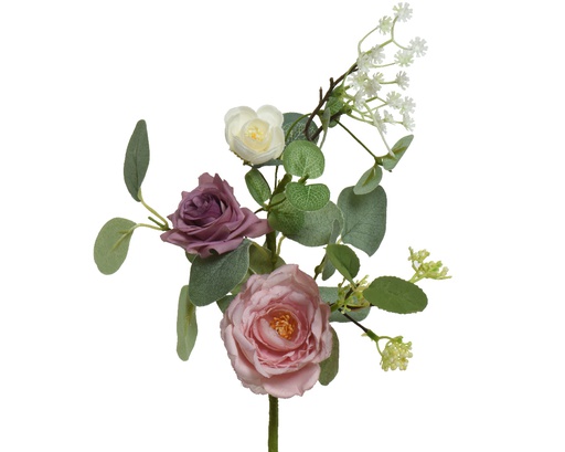 [4-801299] ***ROSE POLYESTER L50-W10-H3cm