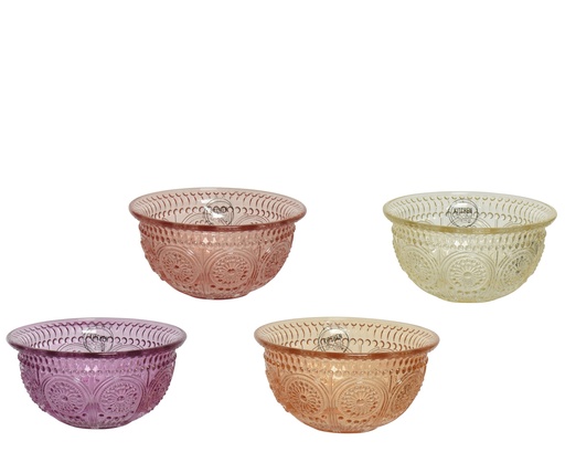 [4-825814] BOL CRISTAL -dia12.70-H6.70CM - 4 COLORES - PRECIO UNIDAD