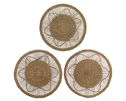 [4-826625] BAJOPLATO HIERBA MARINA - dia38-H0.30CM - 3 DISEÑOS - PRECIO UNIDAD