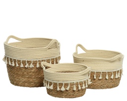 [4-838903] ***BASKET SEA GRASS dia30-H23cm