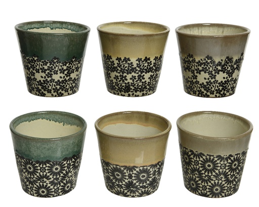 [4-850688] ***PLANTER TERRACOTTA dia14-H12.80cm