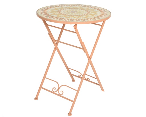 [4-898957] ***TAVIRA BISTRO TABLE IRON dia60-H75cm