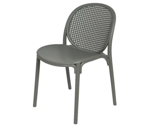 [4-898982] SILLA NANTES APILABLE ANTRACITA L58-W46-H80.50cm