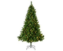 [4-670053] ARBRE IMPERIAL AVEC LUMIERE CHAUDE - VERT - QUALITE - dia157-H270cm-500L