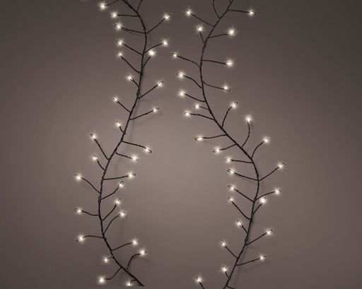 [4-496589] GUIRLANDE COMPACTE - LED LUMIERE CHAUDE - NOIR - 450cm-360L