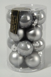 [4-010313] BOLA CRIS STEEL GREY 35MM BRI/MAT S/16