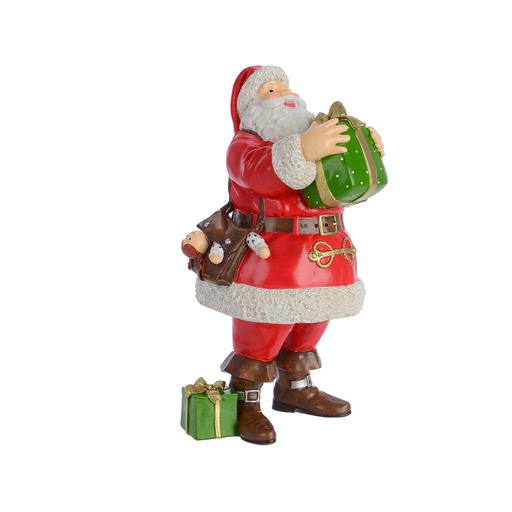 [4-535681] PERE NOREL EN RESINE AVEC CADEAUX - 23CM