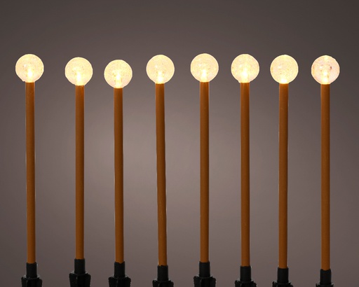 [4-490209] ***LED STAKE LIGHT BO OUTDOOR BLACK/CLASSIC WARM 210cm-8L