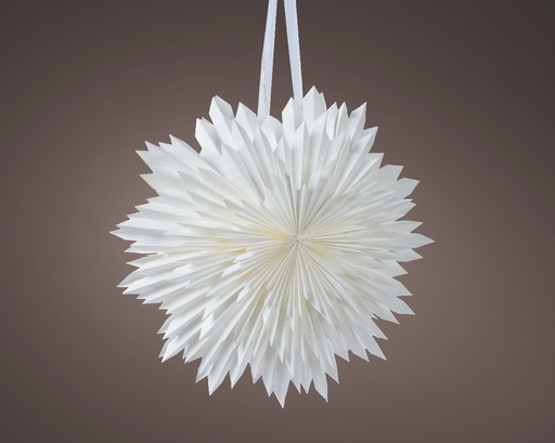 ***SNOWFLAKE INDOOR WHITE/WARM WHITE dia60.00-H60.00cm-1L