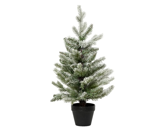 [4-688445] ***ALLISON MINI TREE SNOWY GREEN/WHITE dia30.00-H45.00cm