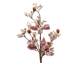 [4-705062] BRANCHES BAIES ROSES A PAILLETTES - L15.00-W2.00-H65.00cm