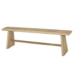 [4-761032] BANC EN BOIS NATUREL - L26.00-W160.00-H47.50cm