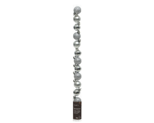 [4-020457] BOLA PLASTICO SILVER dia3.00cm