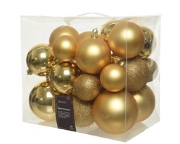 [4-020739] BOLA PLASTICO LIGHT GOLD dia10.00cm