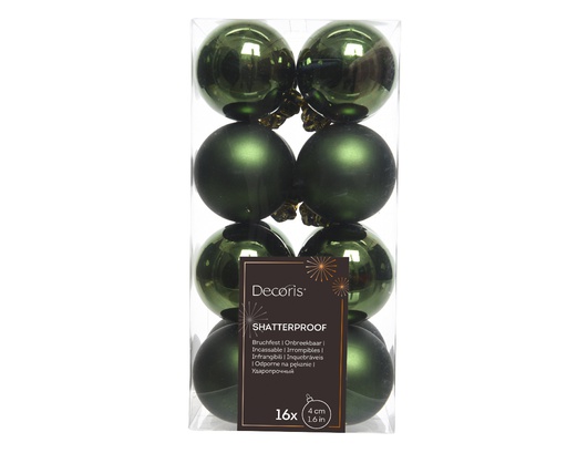 BOLA PLASTICO PINE GREEN dia4.00cm