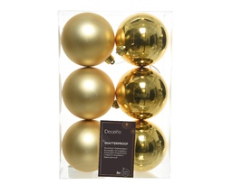 [4-022050] BOLA PLASTICO LIGHT GOLD dia8.00cm