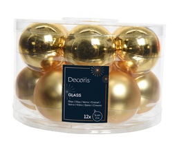 [4-140105] BOLA CRISTAL LIGHT GOLD dia5.00cm