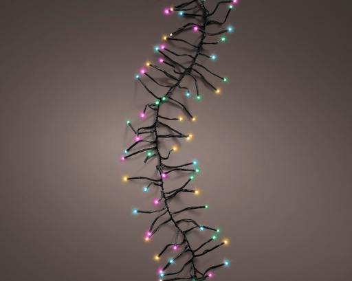 [4-494945] GUIRLANDE CLUSTER LED LEGERE - NOIR - 700cm-768L