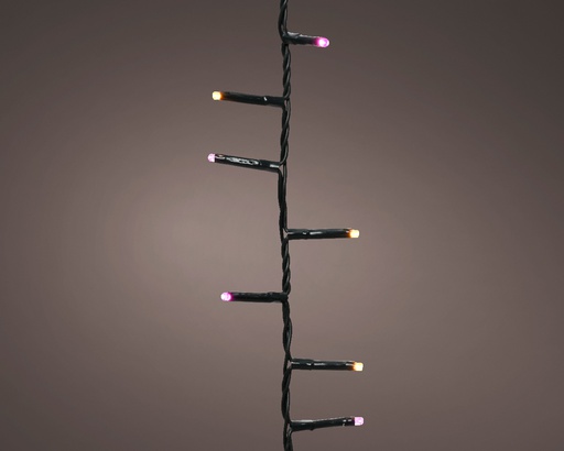[4-495259] GUIRLANDE COMPACTE - LED LUMIERE CHAUDE - VERT - 1100cm-500L